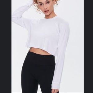 Active French terry crop top